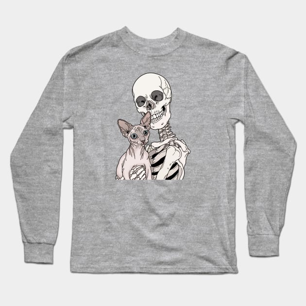 Sphynx Friend Long Sleeve T-Shirt by tiina menzel